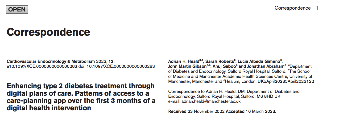 Cardiovascular Endocrinology and Metabolism Journal Publication
